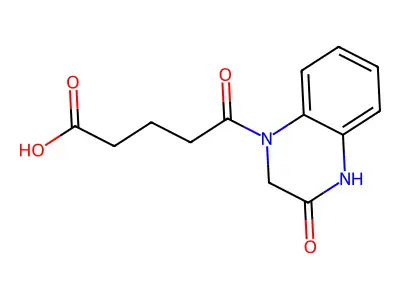 5-Oxo-5-(3-oxo-3,4-dihydroquinoxalin-1(2H)-yl)pentanoic acid structure