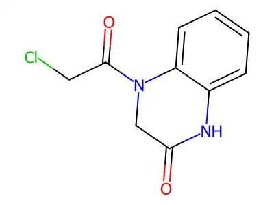 4-(2-Chloroacetyl)-1,2,3,4-tetrahydroquinoxalin-2-one structure