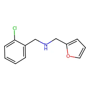 (2-Chloro-benzyl)-furan-2-ylmethyl-amine structure