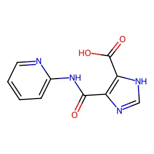 4-[(2-Pyridinylamino)carbonyl]-1H-imidazole-5-carboxylic acid structure
