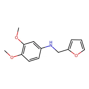 N-(furan-2-ylmethyl)-3,4-dimethoxyaniline structure