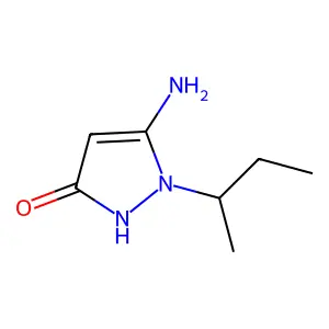 5-Amino-1-sec-butyl-1H-pyrazol-3-ol structure