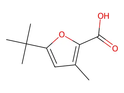 5-tert-Butyl-3-methyl-furan-2-carboxylic acid structure