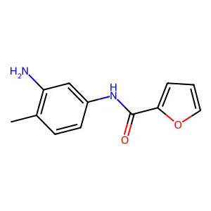 N-(3-amino-4-methylphenyl)-2-furamide structure