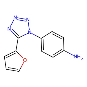 4-(5-Furan-2-yl-tetrazol-1-yl)-phenylamine structure
