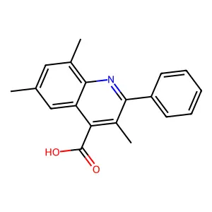 3,6,8-Trimethyl-2-phenylquinoline-4-carboxylic acid structure
