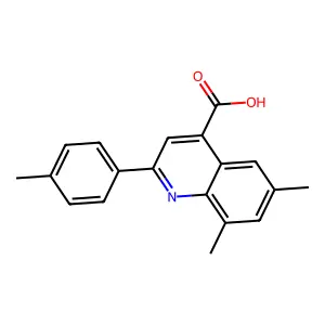 6,8-Dimethyl-2-(4-methylphenyl)quinoline-4-carboxylic acid structure