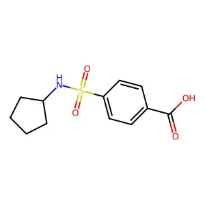 4-[(Cyclopentylamino)sulfonyl]benzoic acid structure