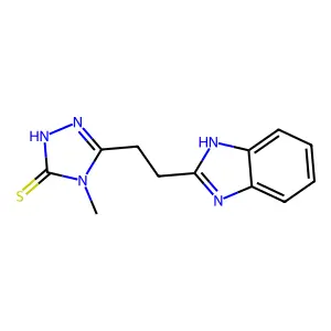 5-[2-(1H-Benzoimidazol-2-yl)-ethyl]-4-methyl-4H-[1,2,4]triazole-3-thiol structure