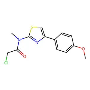 2-Chloro-N-[4-(4-methoxyphenyl)-2-thiazolyl]-N-methylacetamide structure