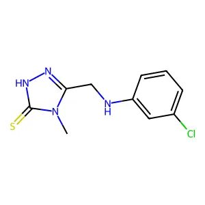 5-{[(3-Chlorophenyl)amino]methyl}-4-methyl-1,2,4-triazole-3-thiol structure