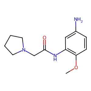 N-(5-Amino-2-methoxy-phenyl)-2-pyrrolidin-1-yl-acetamide structure