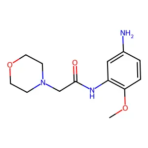 N-(5-Amino-2-methoxy-phenyl)-2-morpholin-4-yl-acetamide structure
