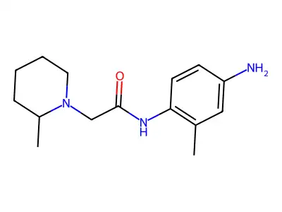 N-(4-amino-2-methylphenyl)-2-(2-methylpiperidin-1-yl)acetamide structure