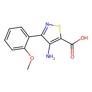 4-amino-3-(2-methoxyphenyl)-1,2-thiazole-5-carboxylic Acid structure