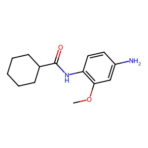 N-(4-amino-2-methoxyphenyl)cyclohexanecarboxamide structure