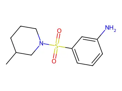 3-[(3-Methyl-1-piperidinyl)sulfonyl]benzenamine structure