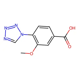 3-Methoxy-4-(1H-tetrazol-1-yl)benzoic acid structure