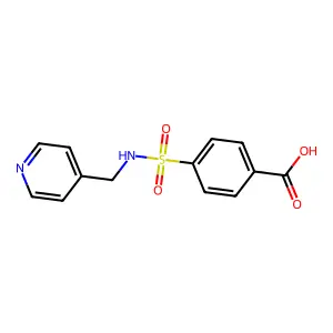 4-[(Pyridin-4-ylmethyl)-sulfamoyl]-benzoic acid structure