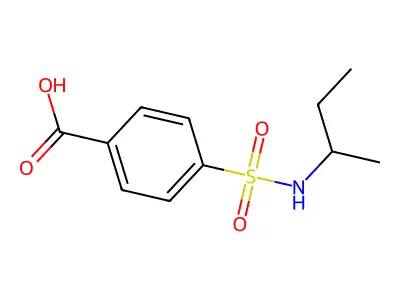 4-[(Butan-2-yl)sulfamoyl]benzoic acid structure
