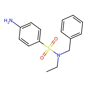 4-Amino-N-ethyl-N-(phenylmethyl)benzenesulfonamide structure
