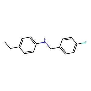4-Ethyl-N-(4-fluorobenzyl)aniline structure