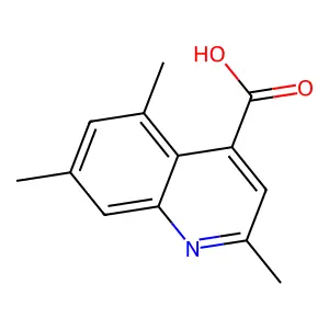 2,5,7-trimethylquinoline-4-carboxylic Acid structure