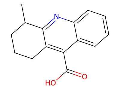 4-methyl-1,2,3,4-tetrahydroacridine-9-carboxylic Acid structure