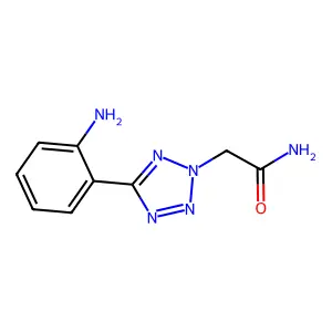 2-[5-(2-Amino-phenyl)-tetrazol-2-yl]-acetamide structure