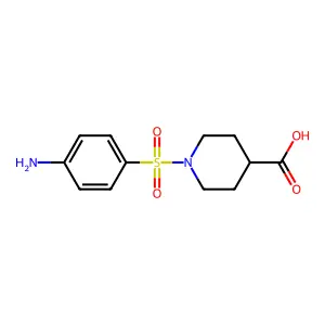 1-((4-Aminophenyl)sulfonyl)piperidine-4-carboxylic acid structure