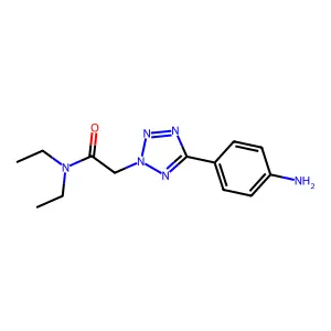 2-[5-(4-Amino-phenyl)-tetrazol-2-yl]-N,N-diethyl-acetamide structure