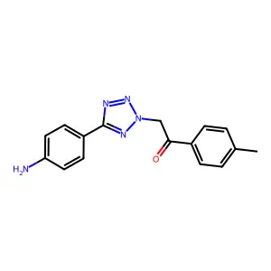 2-[5-(4-Amino-phenyl)-tetrazol-2-yl]-1-p-tolyl-ethanone structure