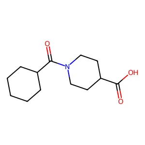 1-(Cyclohexylcarbonyl)piperidine-4-carboxylic acid structure