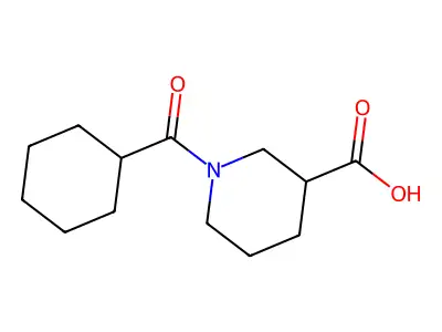 1-(Cyclohexylcarbonyl)piperidine-3-carboxylic acid structure