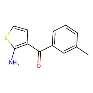(2-Amino-3-thienyl)(3-methylphenyl)methanone structure