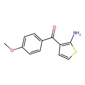 (2-Amino-3-thienyl)(4-methoxyphenyl)methanone structure