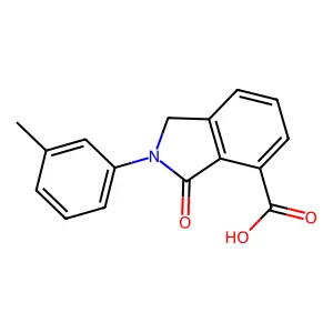 3-Oxo-2-m-tolyl-2,3-dihydro-1H-isoindole-4-carboxylic acid structure