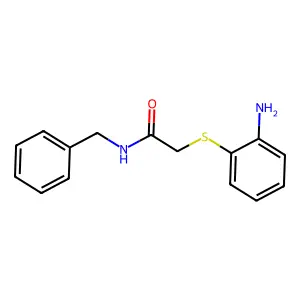 2-[(2-Aminophenyl)thio]-N-(phenylmethyl)acetamide structure