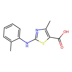 4-methyl-2-[(2-methylphenyl)amino]-1,3-thiazole-5-carboxylic Acid structure