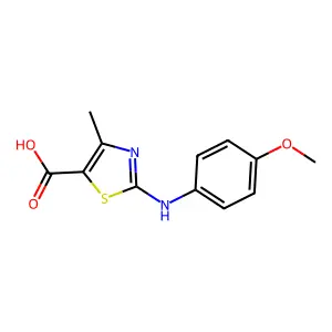 2-[(4-methoxyphenyl)amino]-4-methyl-1,3-thiazole-5-carboxylic Acid structure