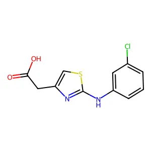 [2-(3-Chloro-phenylamino)-thiazol-4-yl]-acetic acid structure