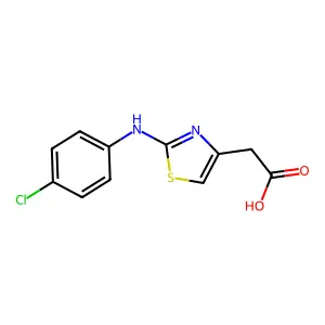 [2-(4-Chloro-phenylamino)-thiazol-4-yl]-acetic acid structure