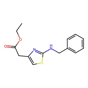Ethyl 2-(2-(benzylamino)thiazol-4-yl)acetate structure
