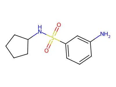 3-Amino-N-cyclopentylbenzene-1-sulfonamide structure