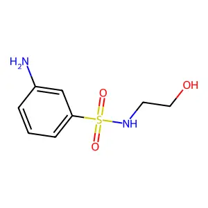 3-amino-N-(2-hydroxyethyl)benzenesulfonamide structure