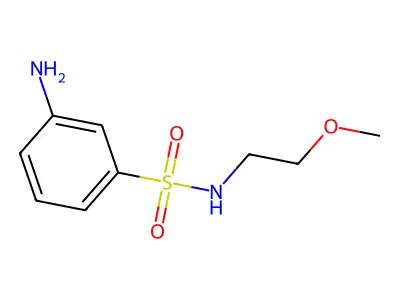 3-Amino-N-(2-methoxyethyl)benzenesulfonamide structure