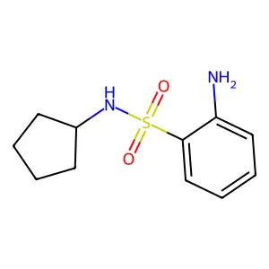 2-amino-N-cyclopentylbenzenesulfonamide structure