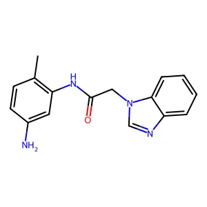 N-(5-Amino-2-methylphenyl)-2-(1H-benzimidazol-1-YL)acetamide structure