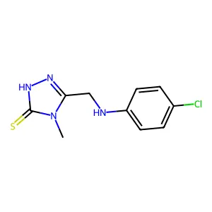 5-{[(4-Chlorophenyl)amino]methyl}-4-methyl-1,2,4-triazole-3-thiol structure