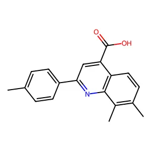 7,8-Dimethyl-2-(4-methylphenyl)quinoline-4-carboxylic acid structure